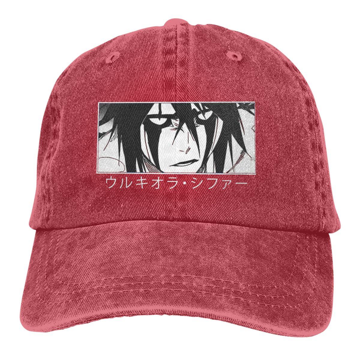 Floral CAP Ulquiorra Cifer Baseball Cap Unisex Hoeden Dames Vizierbescherming Snapback Bleach Burichi Unisexga Anime Caps One Size