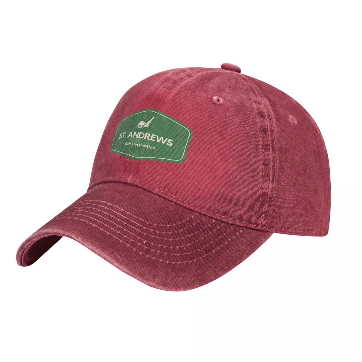 Hot Cap St Andrews in Schotland - Golf Old Course Travel Destination Logo Baseball Cap Golf Hat Unisex |-F-| Dames Cap Unisex'S