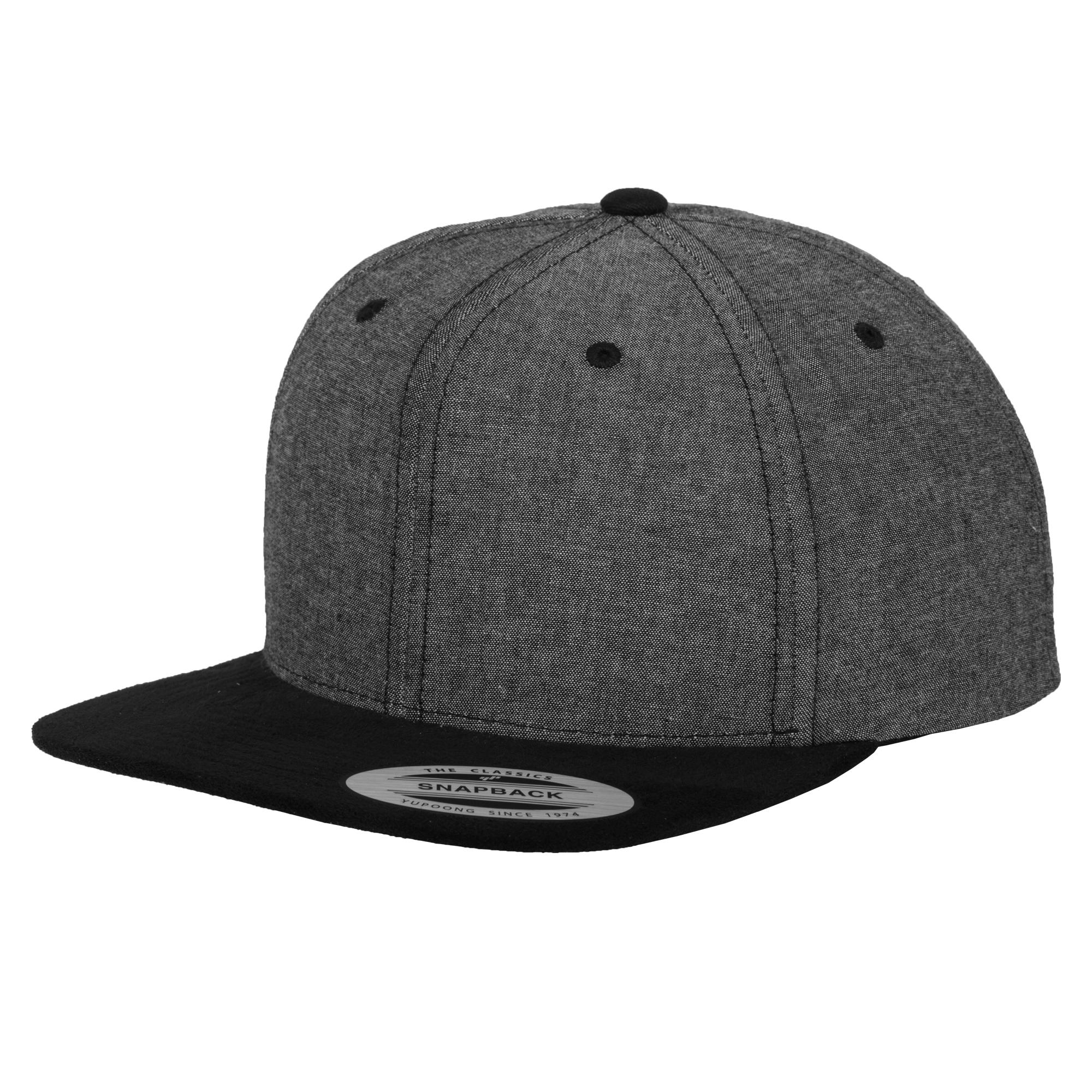 Yupoong Flexfit unisex chambray-suède snapback-pet One Size