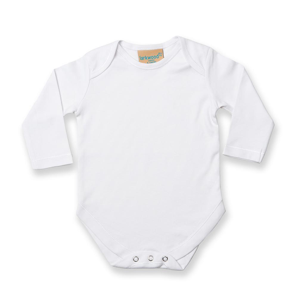 Larkwood Baby unisex babyrompertje met lange mouwen 0-3