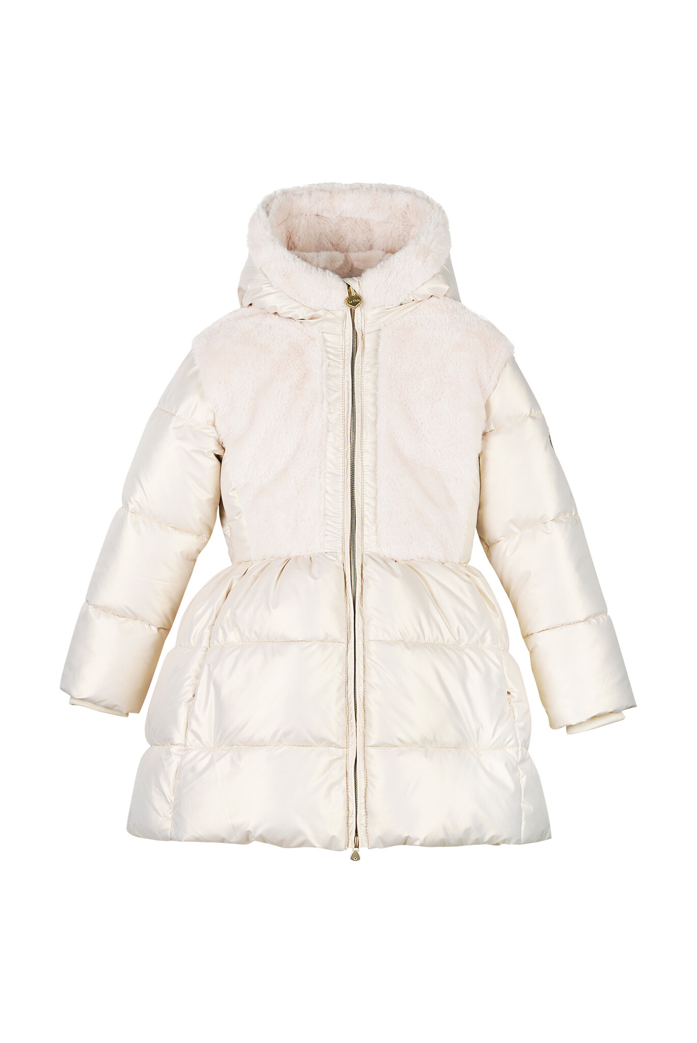 Le Chic winter winterjas meisjes - wit - Bloom - furry