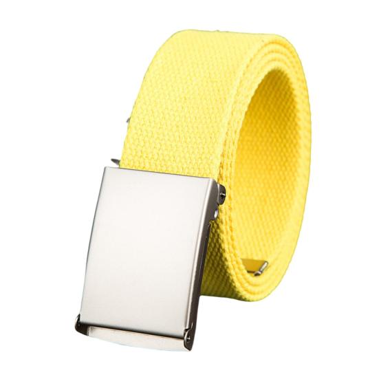 Mieshangle Tailleriem Prachtig cadeau Comfortabel canvas Brede metalen gesp Broekriem Kostuumaccessoire 110cm