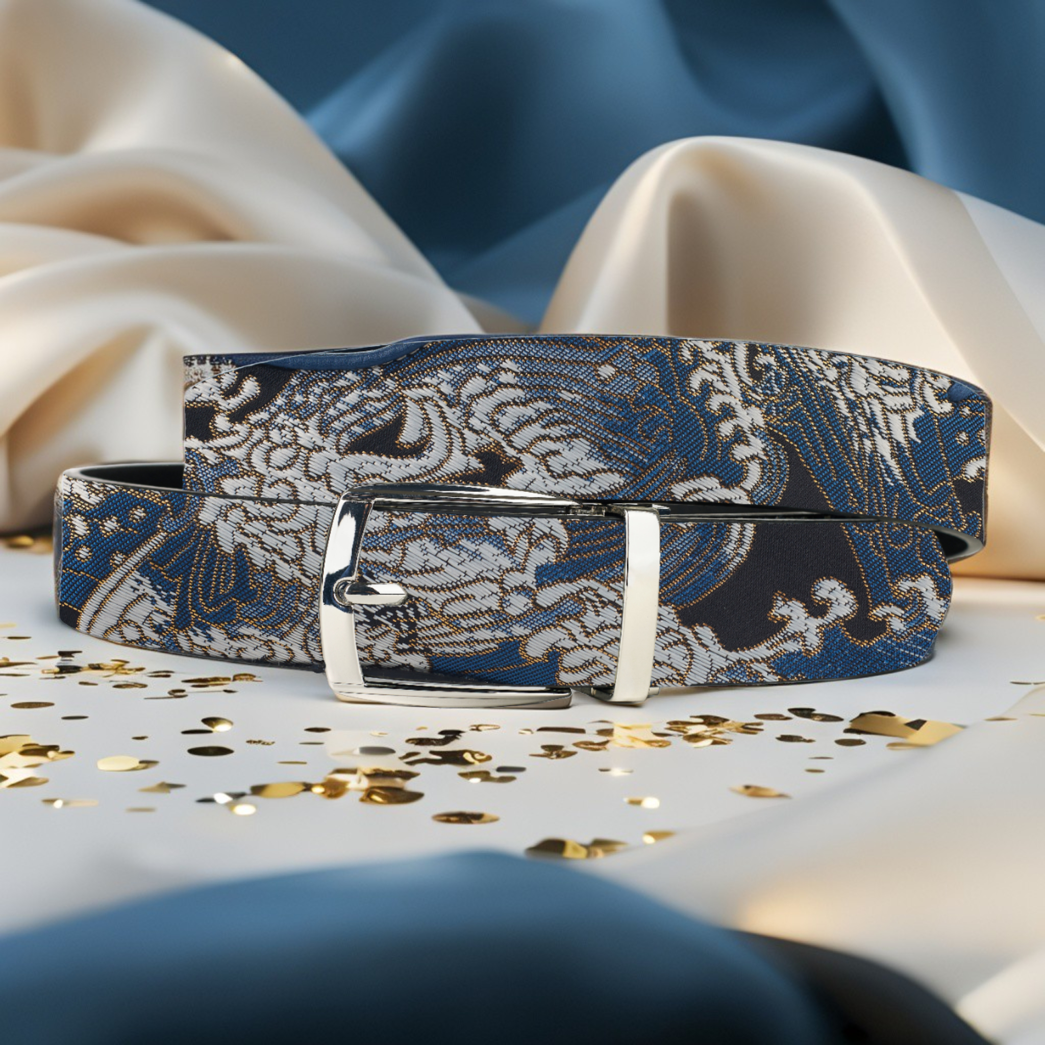 Lureaux Silent Blue Tsunami (Riem)  - Nette Riemen Voor Heren