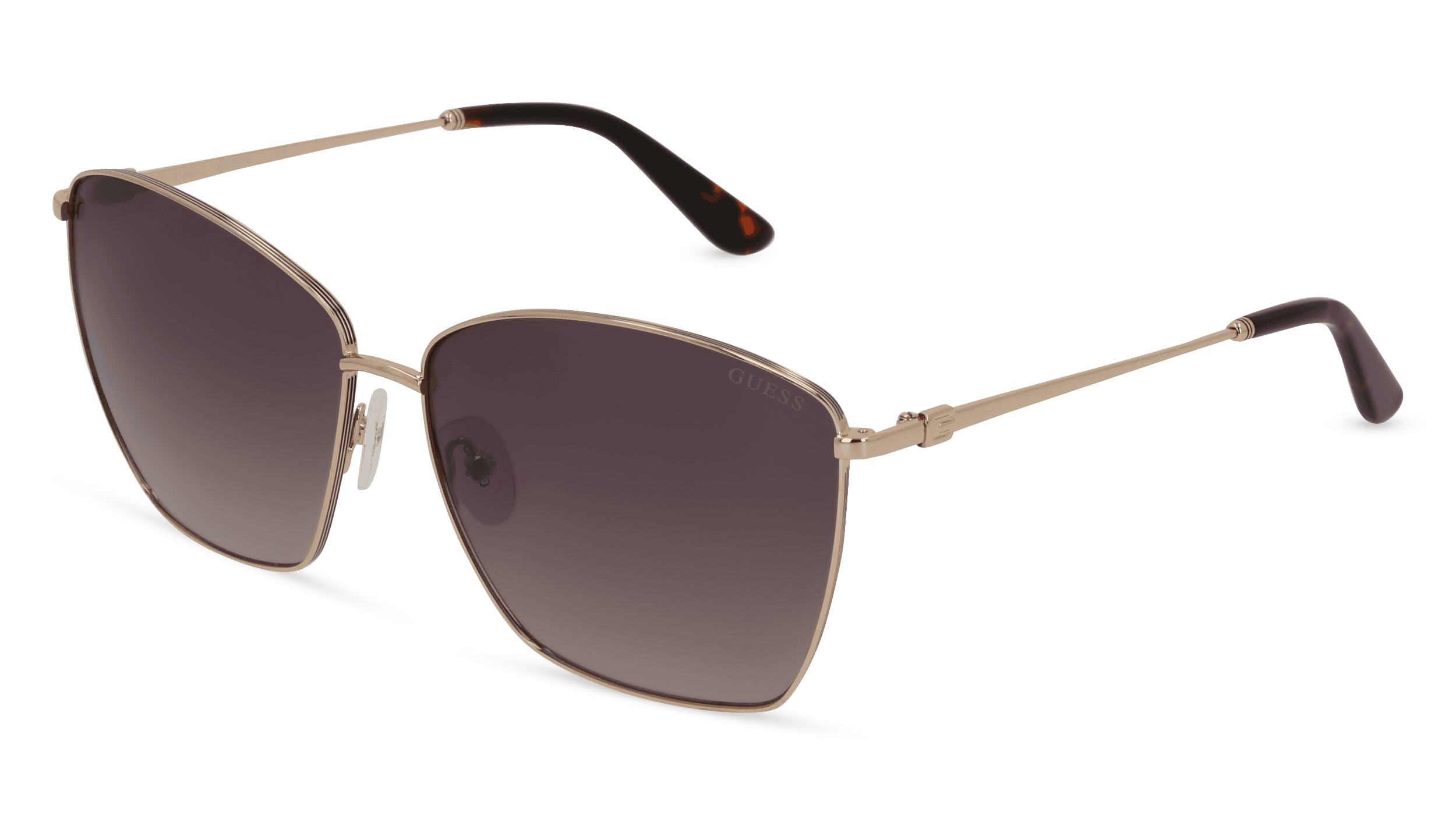 GUESS GU7745 Unisex Zonnebril, Goud glanzend
