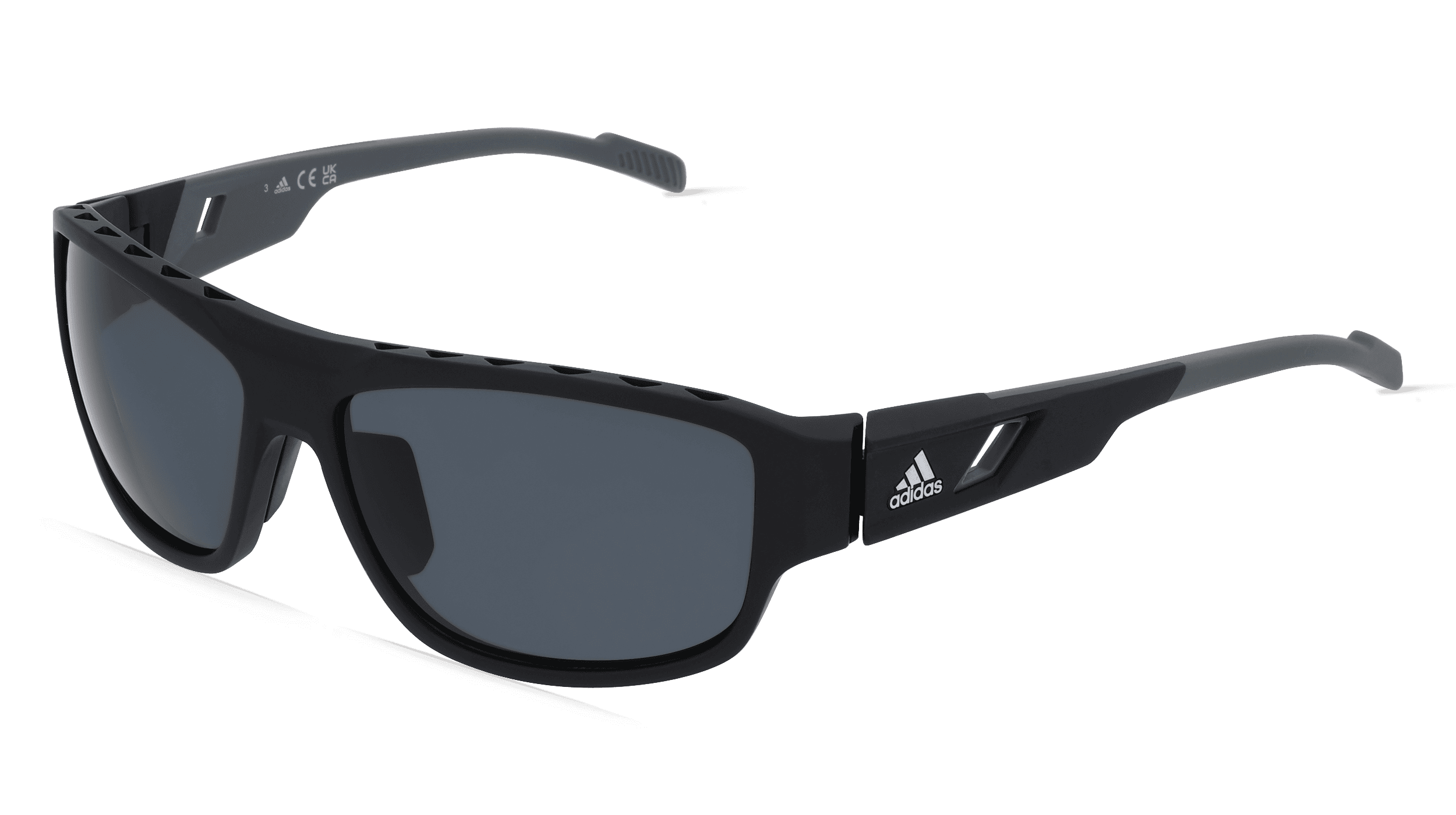 Adidas SP0045 Unisex Zonnebril, Zwart glanzend
