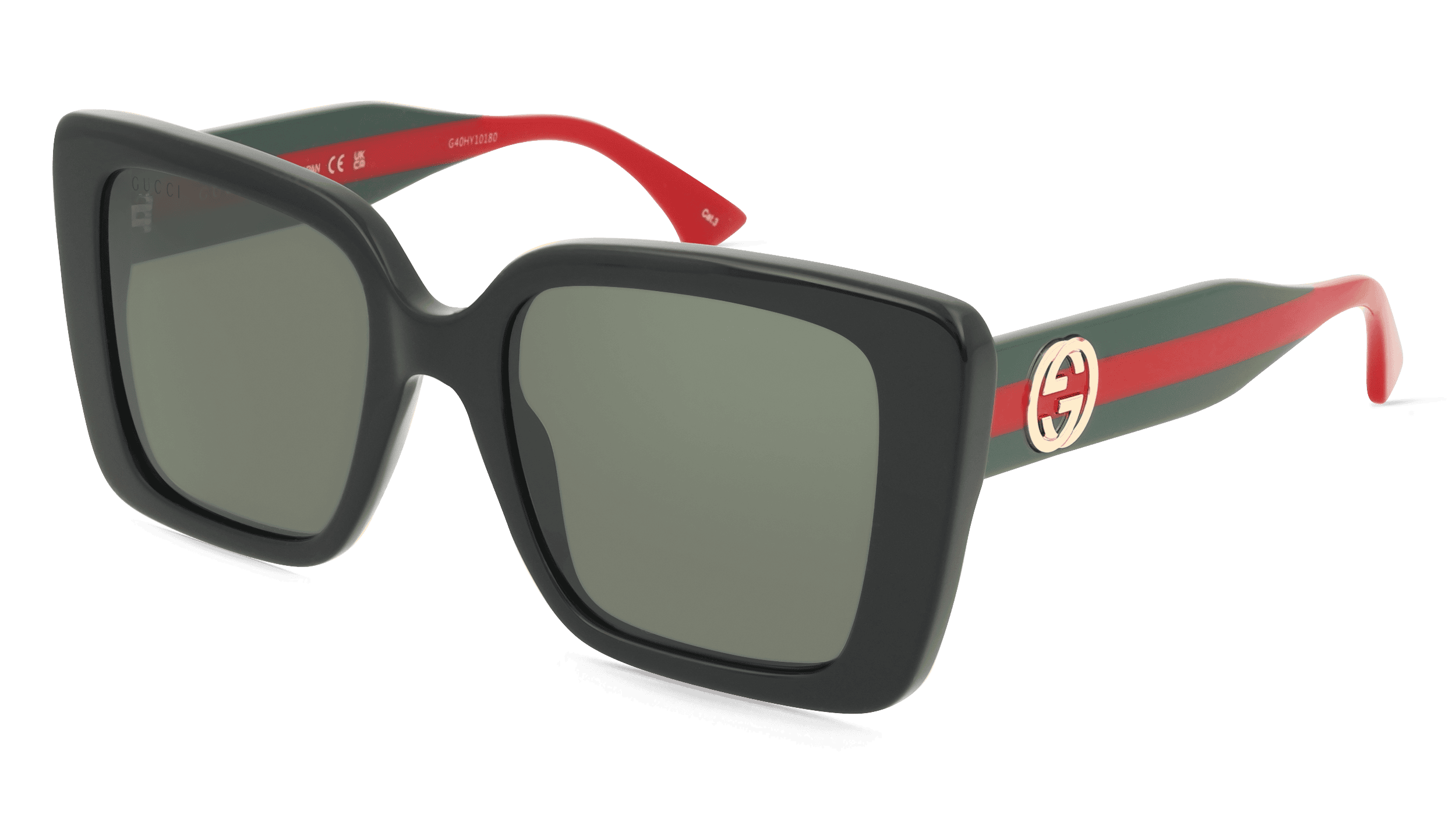 Gucci GG1861S Unisex Zonnebril, zwart groen