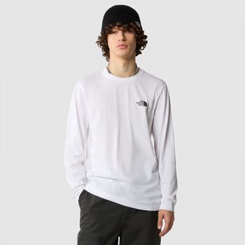 The North Face T-Shirt Lange Mouw  NF0A87QN M L/D SIMPLE DOME-FN41 WHITE