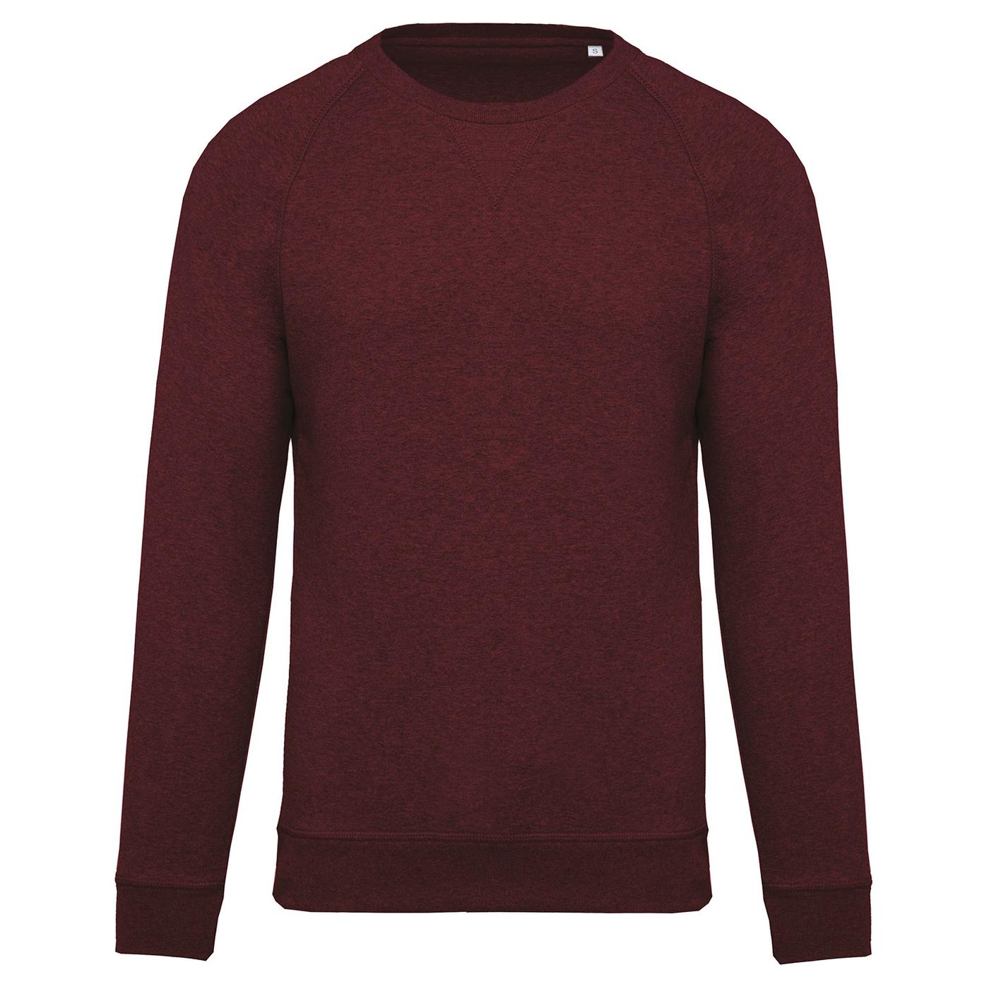 Kariban Raglan-sweatshirt van biologisch katoen voor heren met ronde hals XXL
