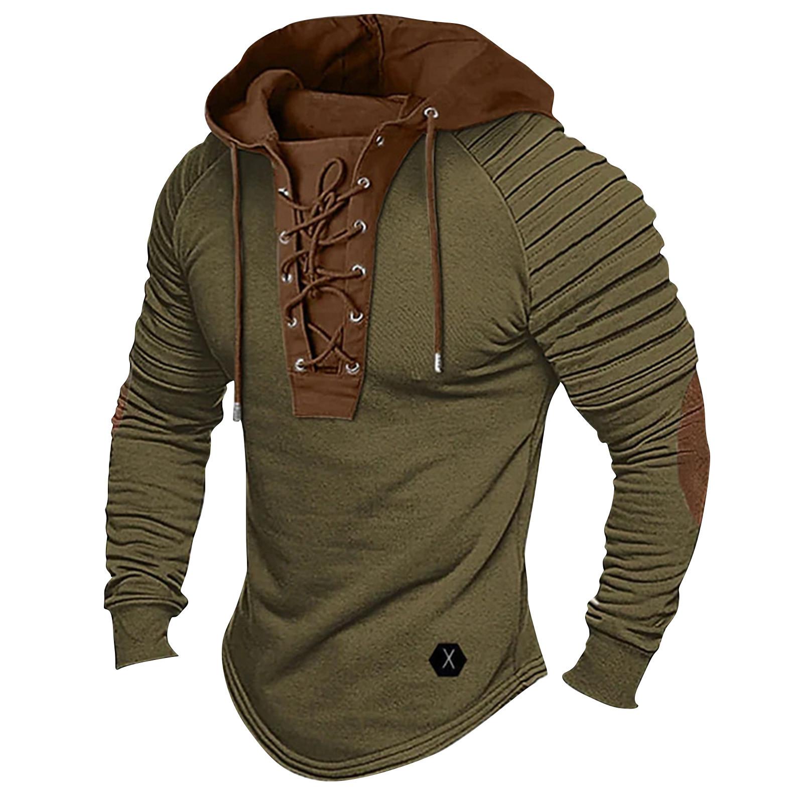 Ren Fashion Herenmode Sport Slim Fit Top Lange Mouw Ronde Hals T-shirt S groen