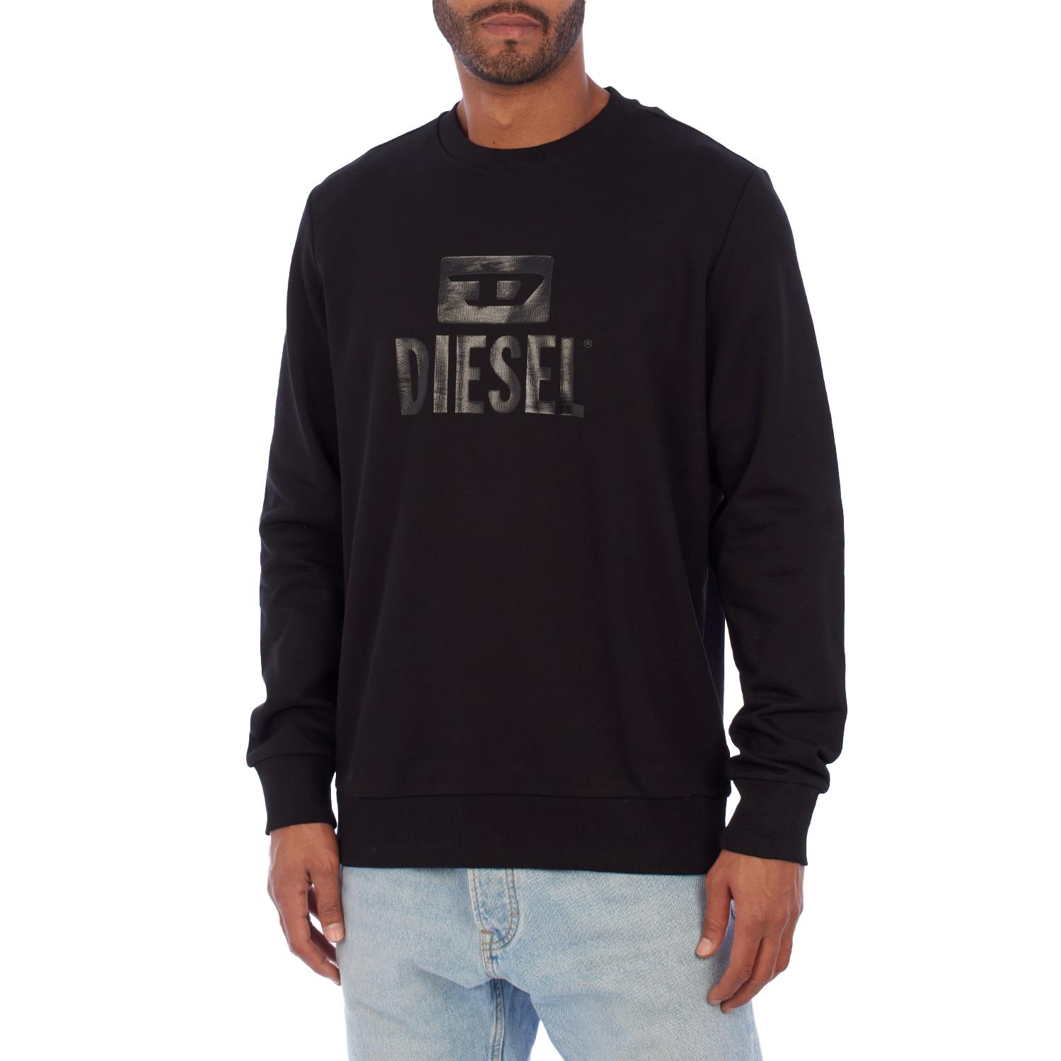 Diesel Sudadera estampada cuello redondo A09755-5RIAJH  para Hombre XL zwart