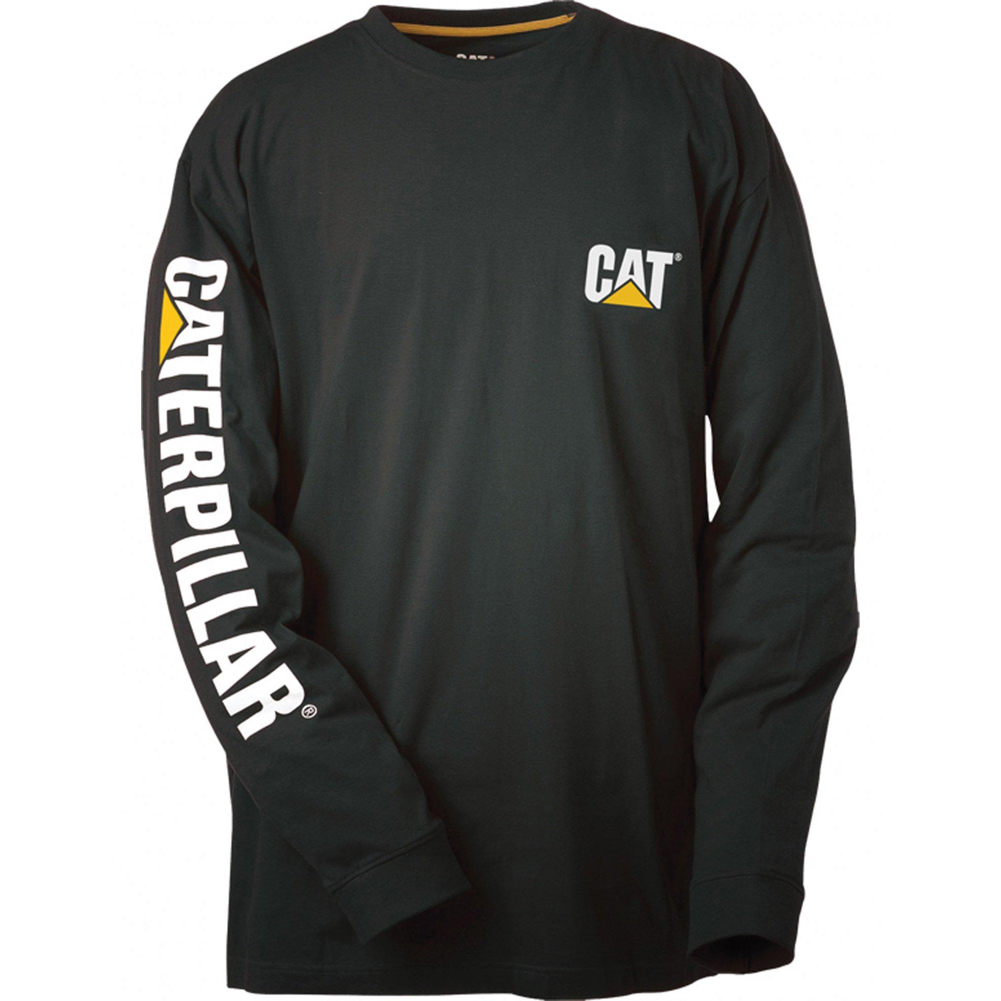 Caterpillar handelsmerk banner L/S T-shirt / T-shirts voor heren / T-shirts XLarge