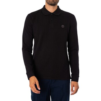 Timberland Polo Shirt Lange Mouw  Slim Fit Poloshirt met lange mouwen en geborduurd logo