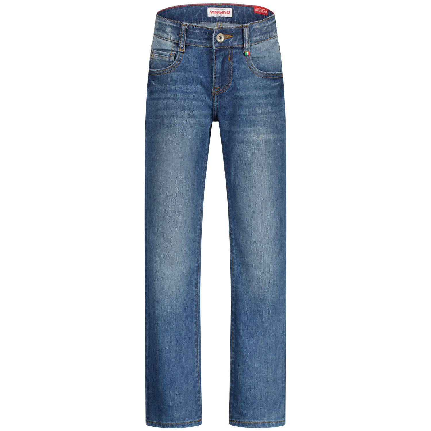 Vingino winter jeansbroek jongens - blauw - Baggio - regular fit