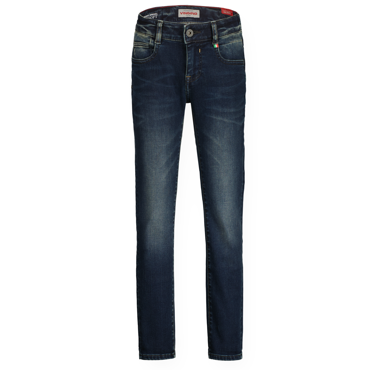 Vingino winter jeansbroek jongens - donker blauw - Amos - skinny fit