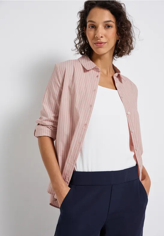 Street One Gestreepte zakelijke blouse