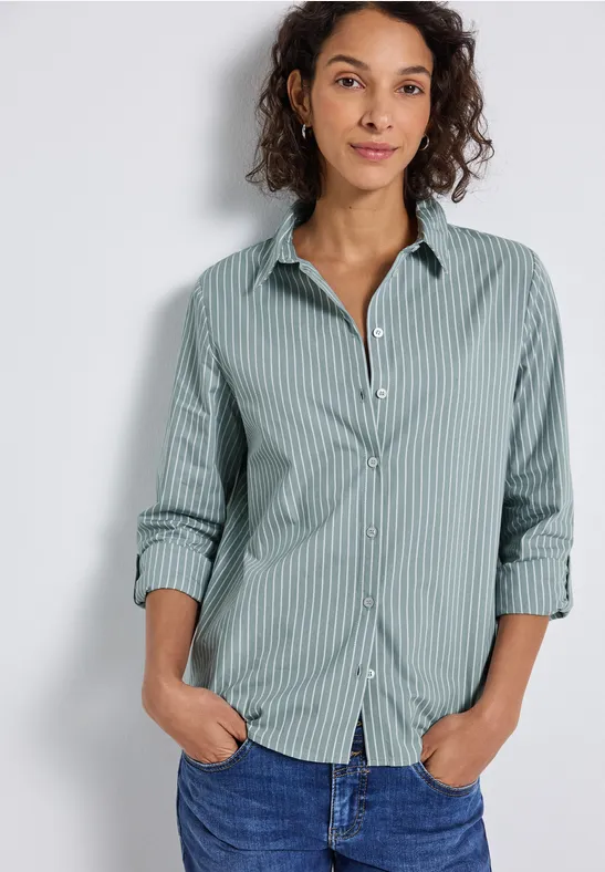Street One Gestreepte zakelijke blouse