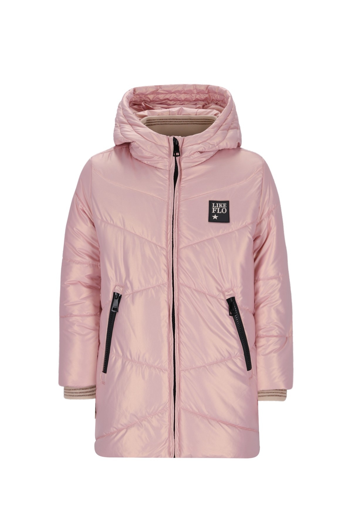 Like Flo winter winterjas meisjes - paars - Abbi - gewatteerd, capuchon