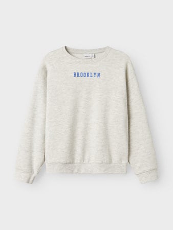 Name it winter sweater meisjes - grijs - relaxed fit - NkfNevea