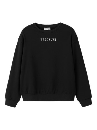 Name it winter sweater meisjes - zwart - relaxed fit - NkfNevea