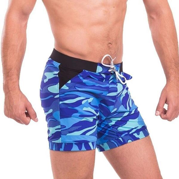 Fashion bag01 Surfplankshorts voor heren Strandshorts Zwemshorts Sneldrogende zwembroek met camouflageprint M