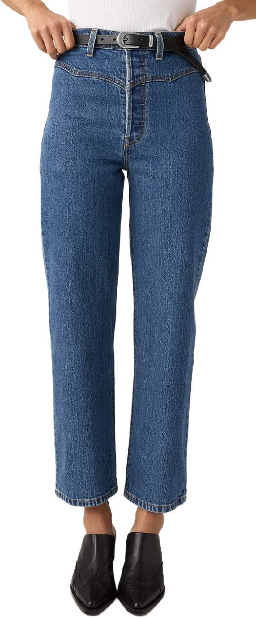Levi's Ribcage western yoke valley view stone