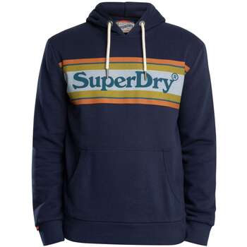 Superdry Sweater  Venue Logo Stripe Relaxed Pullover Hoodie