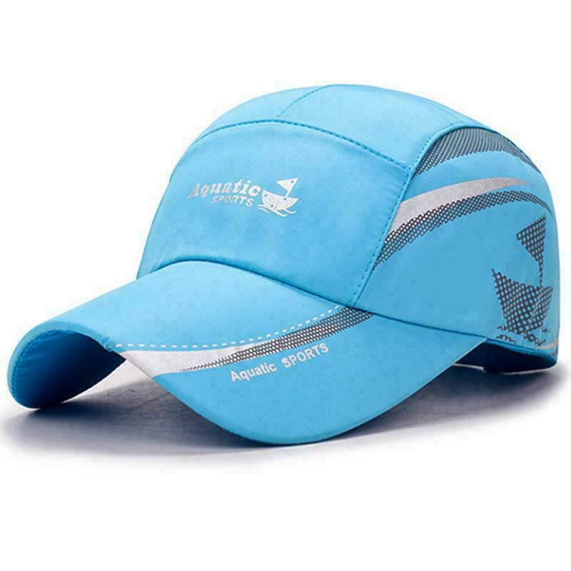 R&N Fashion Sneldrogende waterdichte heren sport eend tong zonnehoed buitenruimte baseballpet blauw