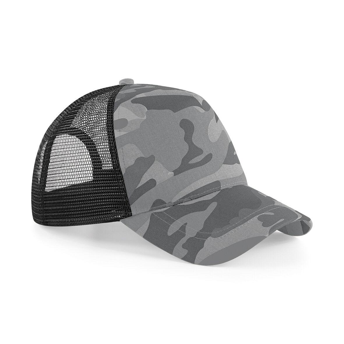Beechfield retro camouflage snapback truckerpet One Size