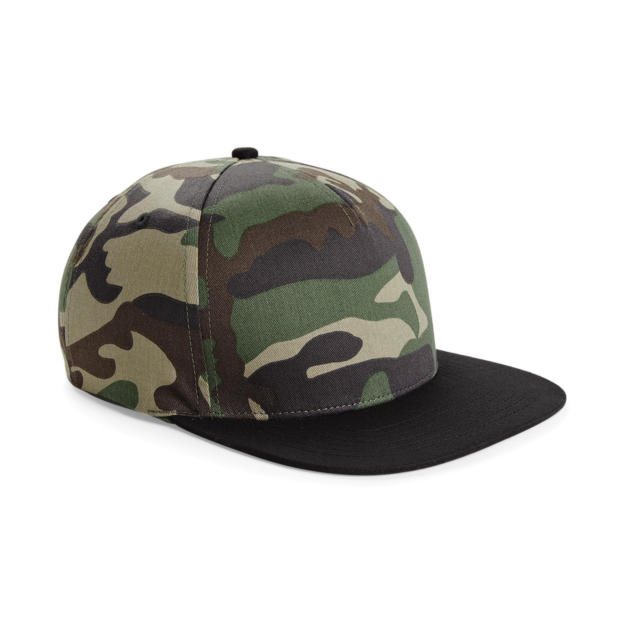 Beechfield Camouflage Retro Snapback Cap (2 stuks) One Size