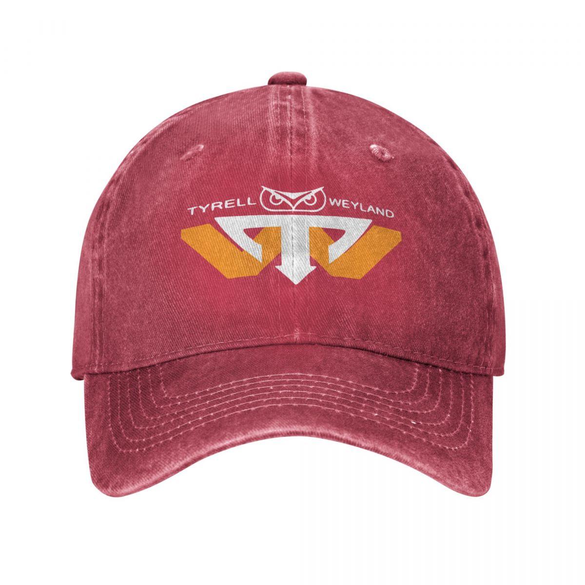 91421224MABN1UXM5T Tyrell Weyland Washed Baseball Cap Snapback Zonnehoed Heren Dames Alien Weyland Yutani Corp Cap Lente Zomer Hip Hop Casquette One Size
