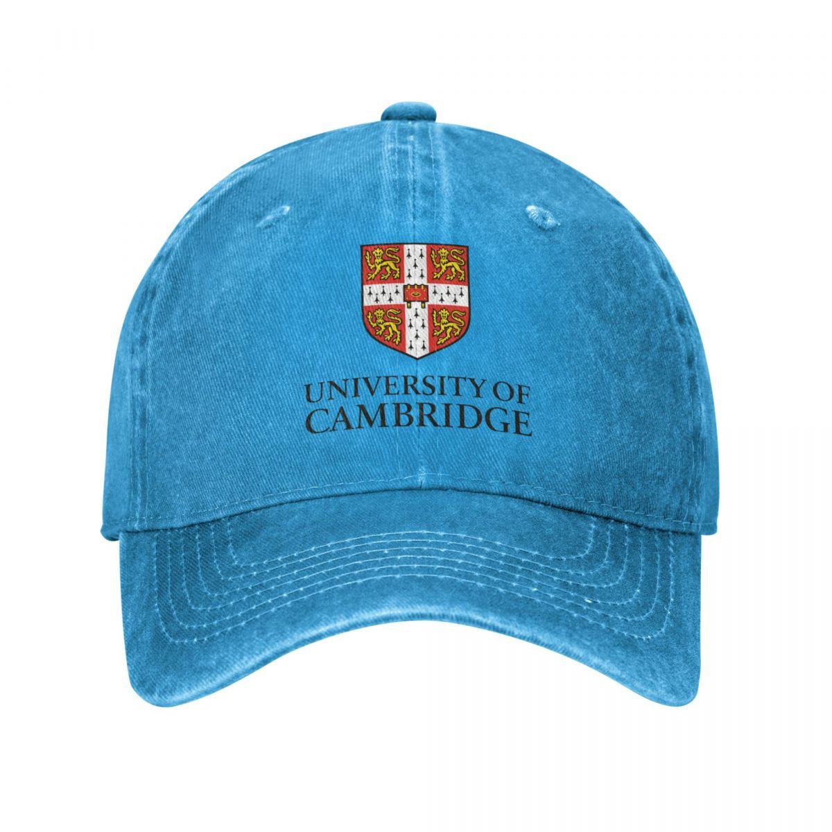 DJOJO CAP Vintage Cambridge-University Baseball Cap Unisex Distressed Cotton Snapback Cap Outdoor Running Golf Hoeden Cap One Size