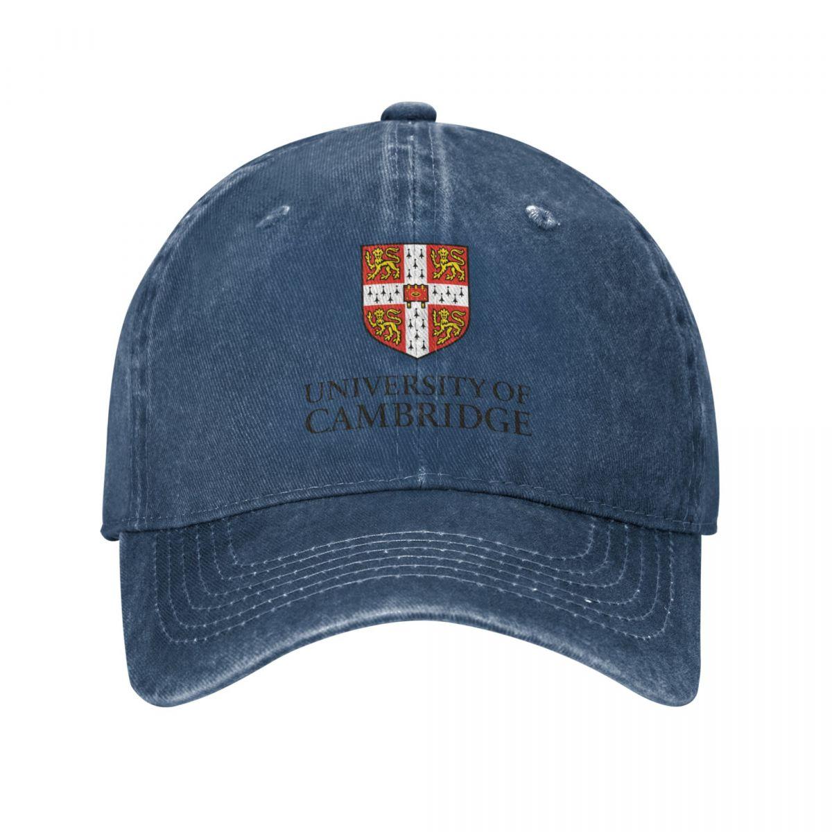 DJOJO CAP Vintage Cambridge-University Baseball Cap Unisex Distressed Cotton Snapback Cap Outdoor Running Golf Hoeden Cap One Size
