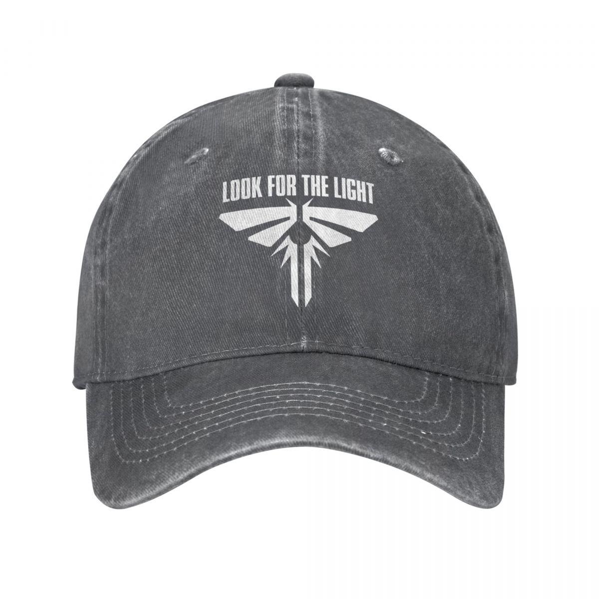 DJOJO CAP TLOU The Last Of Us Baseball Caps Klassieke Versleten Denim Look Voor De Lichte Firefly Logo Snapback Cap Ongestructureerde Caps Hoed One Size