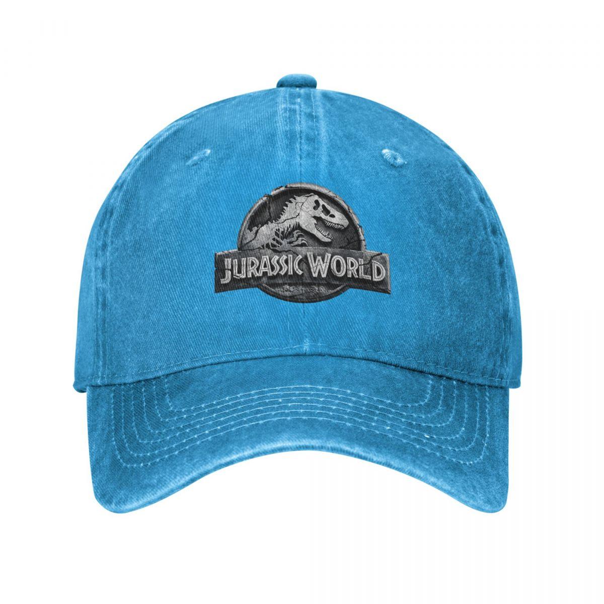 DJOJO CAP Dinosaur Jurassic Park Baseball Cap Fashion Distressed Washed Snapback Cap voor Mannen Vrouwen Outdoor Zomer Zachte Hoeden Cap One Size