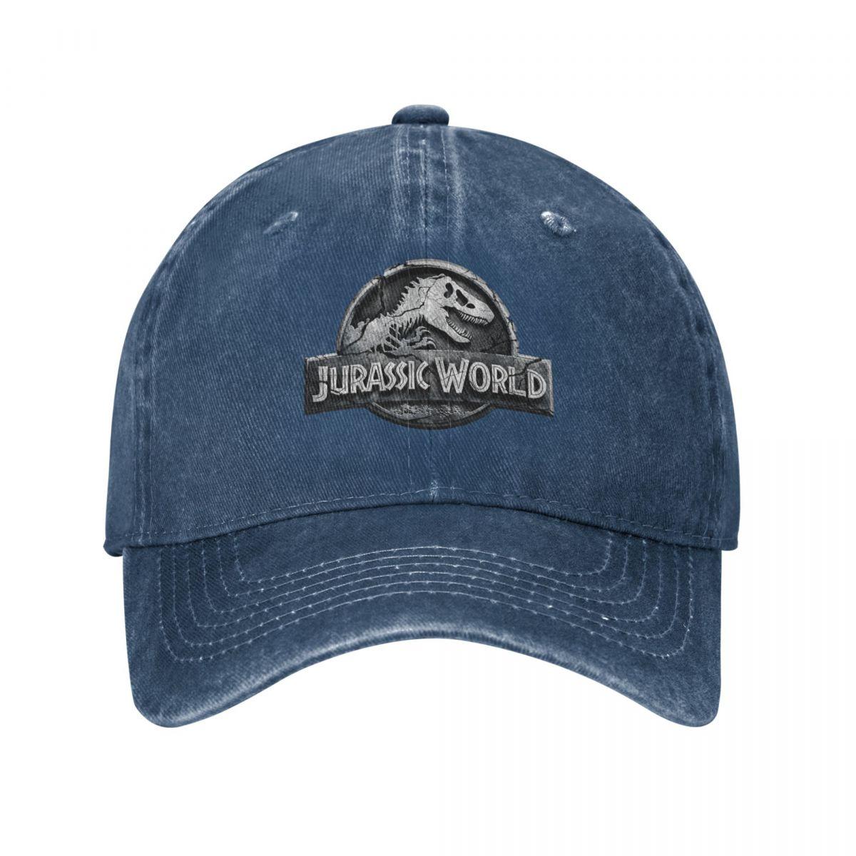 DJOJO CAP Dinosaur Jurassic Park Baseball Cap Fashion Distressed Washed Snapback Cap voor Mannen Vrouwen Outdoor Zomer Zachte Hoeden Cap One Size