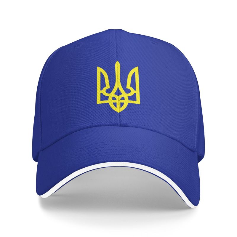 DJOJO CAP Klassieke Wapenschild van Oekraïne Baseball Cap voor Dames Heren Verstelbare Tryzub Oekraïense Papa Hoed Outdoor Baseball Cap