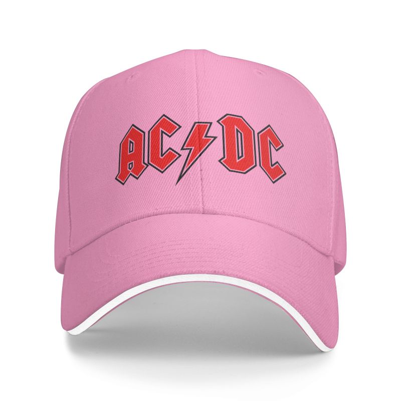 DJOJO CAP Gepersonaliseerde Rock AC DC Baseball Cap Dames Heren Verstelbare Heavy Metal Band Dad Hat Streetwear Baseball Cap