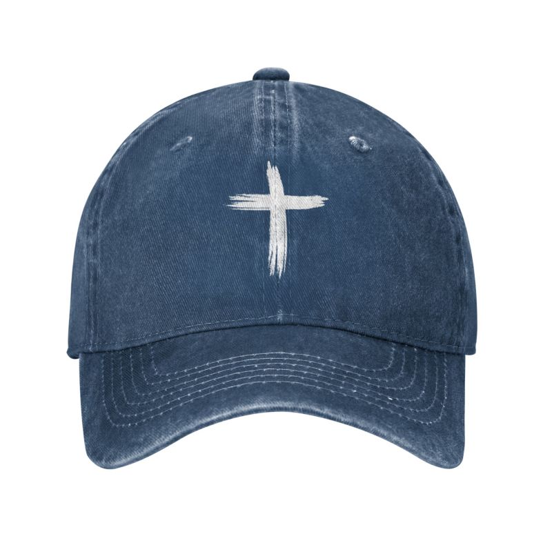91510107MAC34WEG02 Aangepaste katoenen Jezus Christus kruis team God kerk katholieke honkbalpet unisex Wounisex verstelbare christelijke geloof vader hoed streetwear Adult Baseball Cap