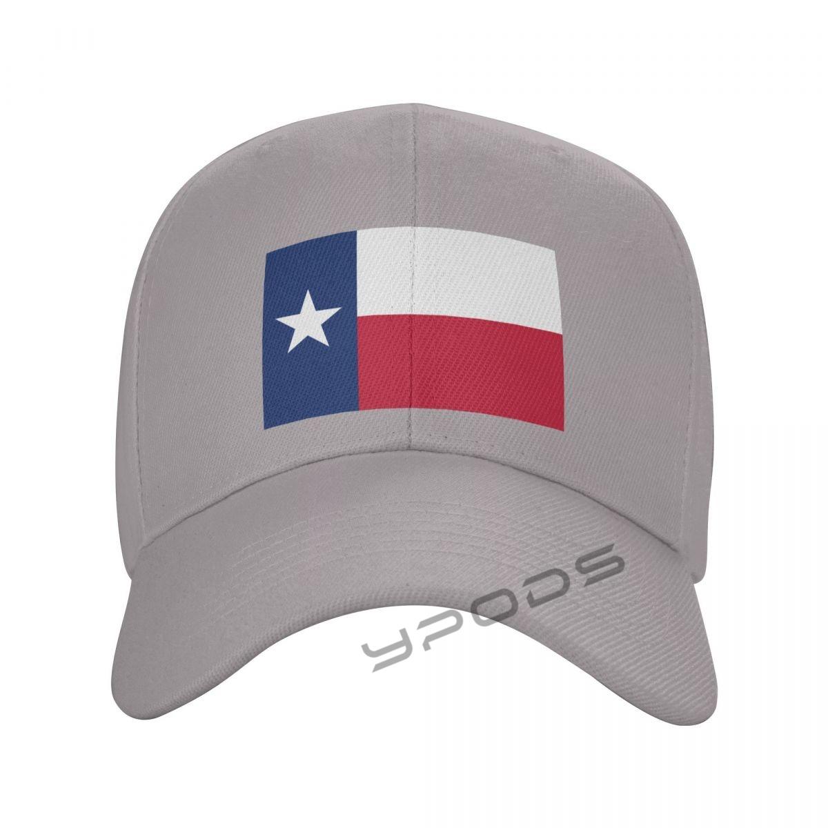 POPI home Effen effen kleur baseball caps vlag van Texas State veelkleurige heren dames vizierhoed verstelbare casual sporthoeden One Size