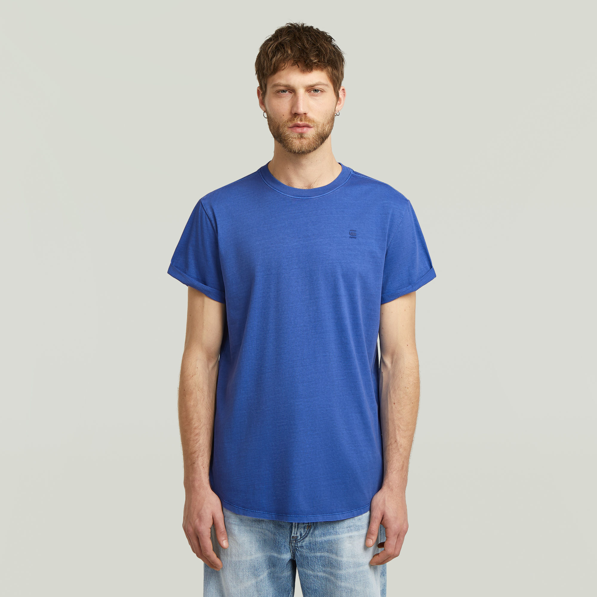 G-Star RAW Lash T-shirt - Midden blauw - Heren