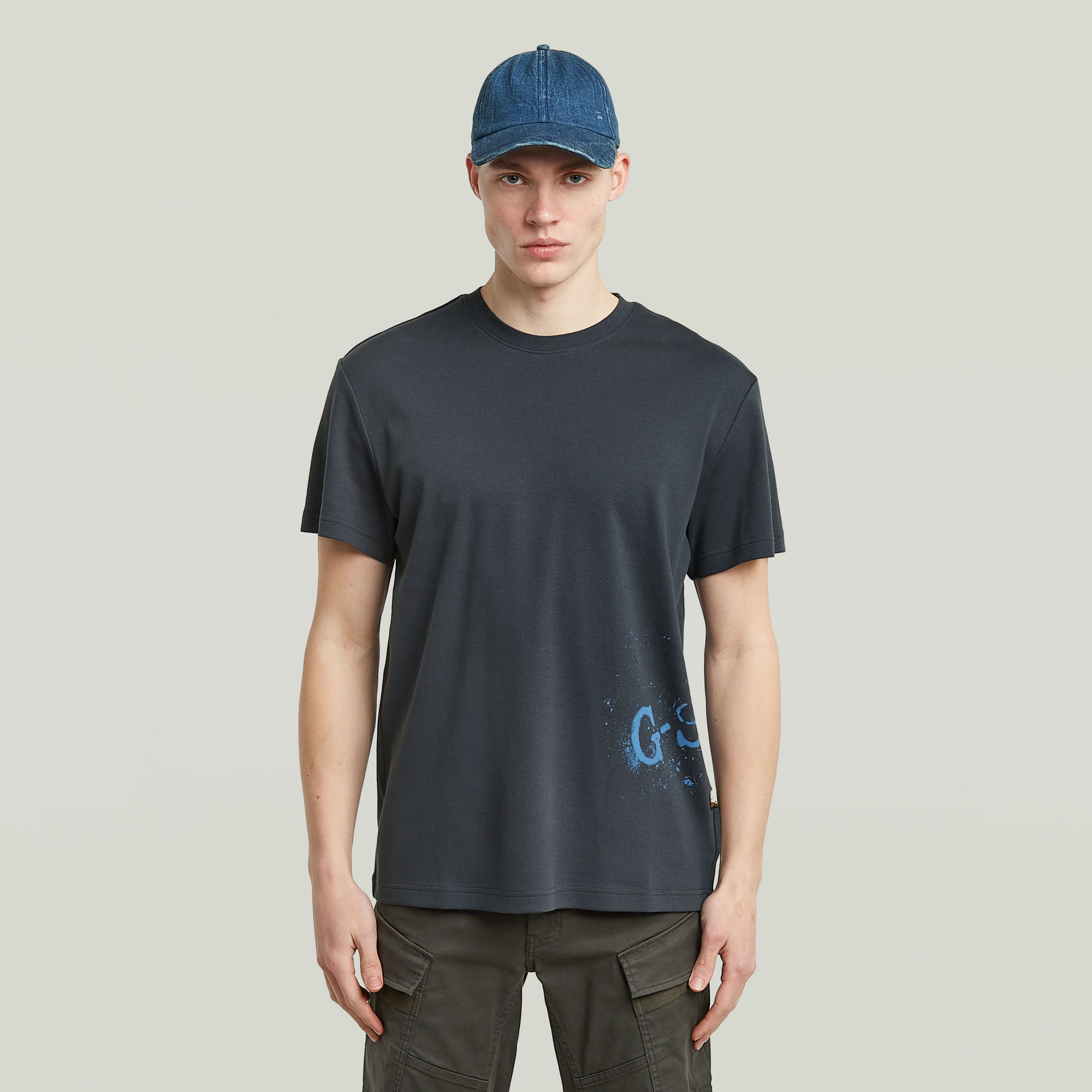 G-Star RAW Sprayed Graphic T-shirt - Donkerblauw - Heren