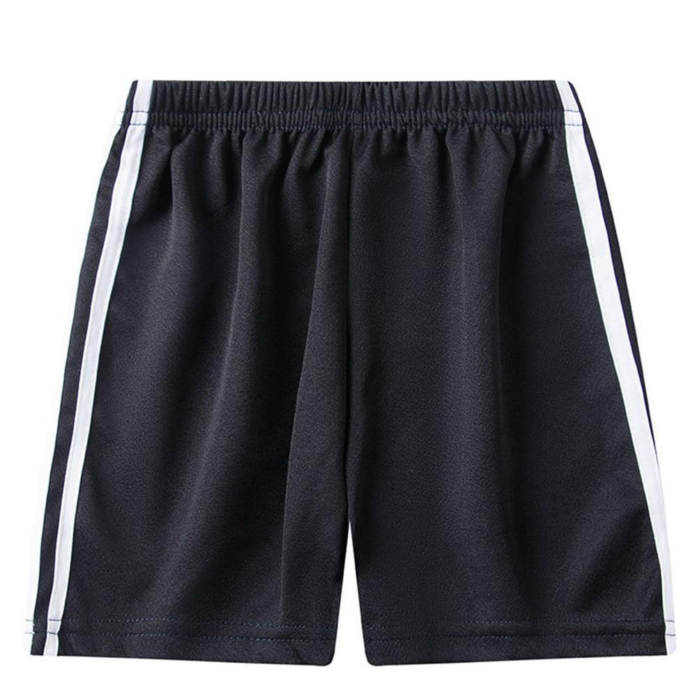 Freshfree Elastische taille shorts kinderen kinderen witte zijstreep broek meisjes jongens zomer losse broek 110