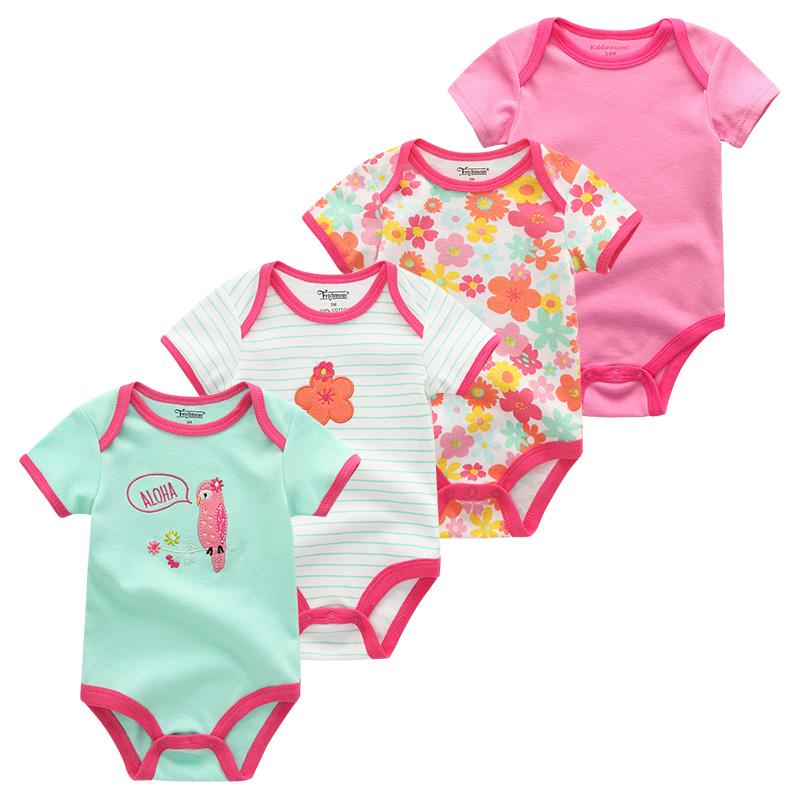Kiddiezoom Babykleding zomer pasgeboren baby bodysuit peuterkleding 3M