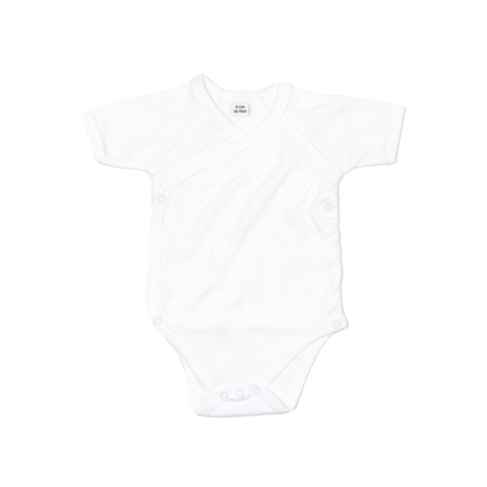 Babybugz baby biologische kimono bodysuit 6-12 wit