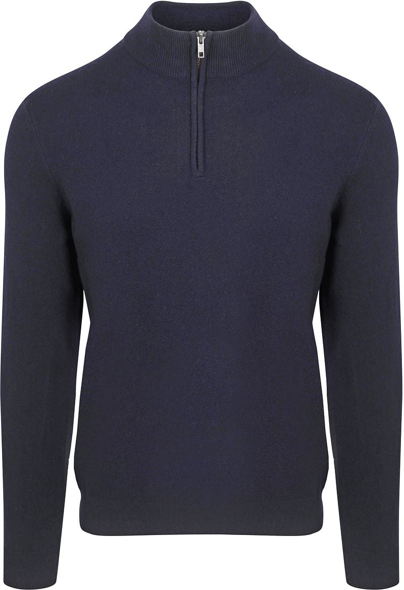 Steppin' Out Half Zip Trui Merinowol Navy