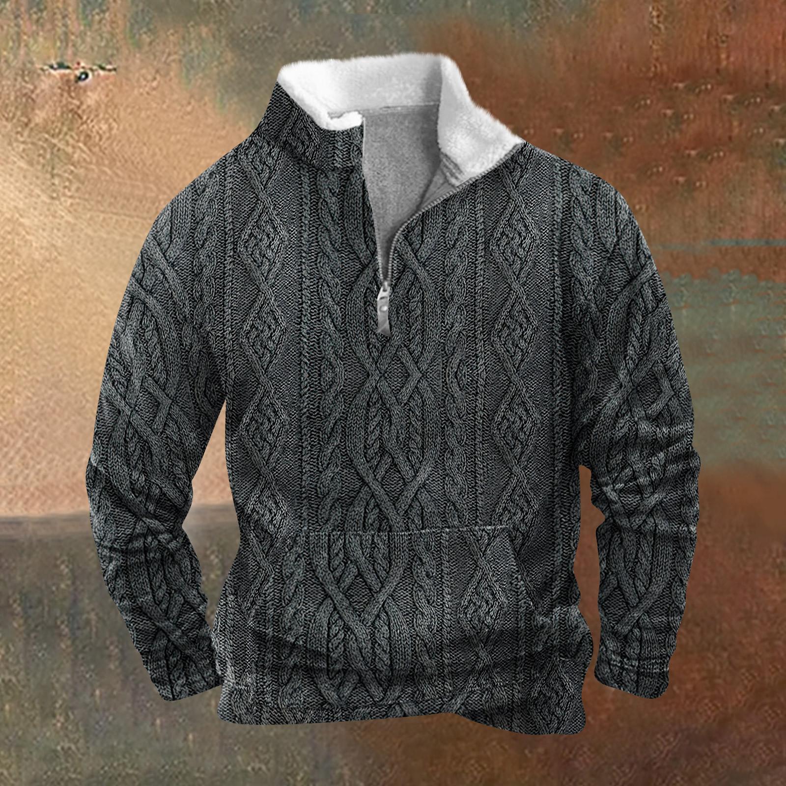 Sinking fish Lente en heren staande kraag sweatshirt is outdoor casual truien tops XL