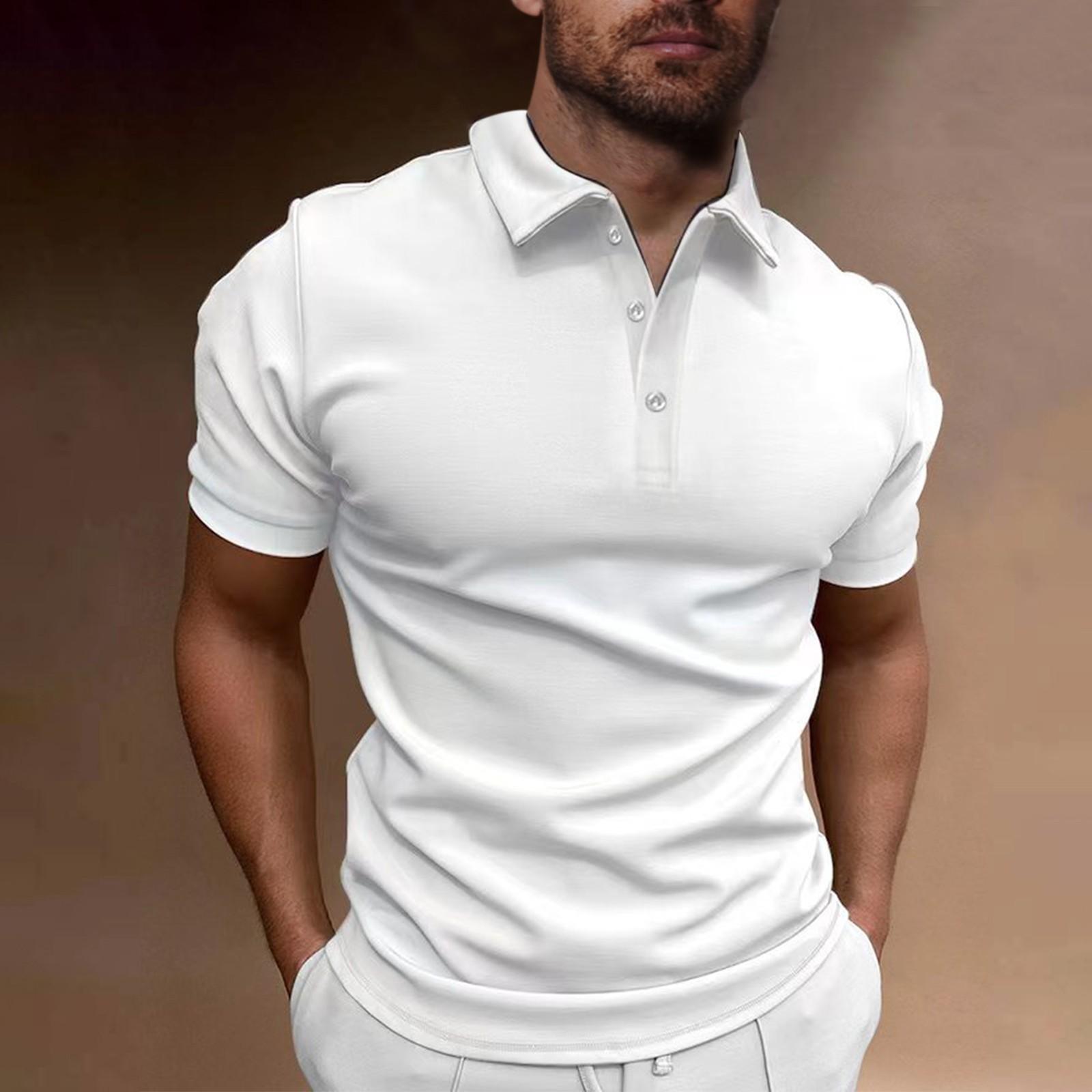 Roses (ZO)Zomer heren Dry Fit Performance micro-elastische golftop met korte mouwen en korte mouwen XL