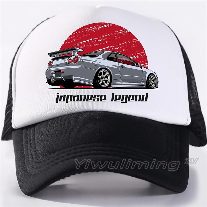 91510107MAC1P63Q47 Aangepaste gtr logo print mesh trucker cap unisex cap casual effen baseball cap verstelbare snapback hoeden voor dames heren trucker cap One Size