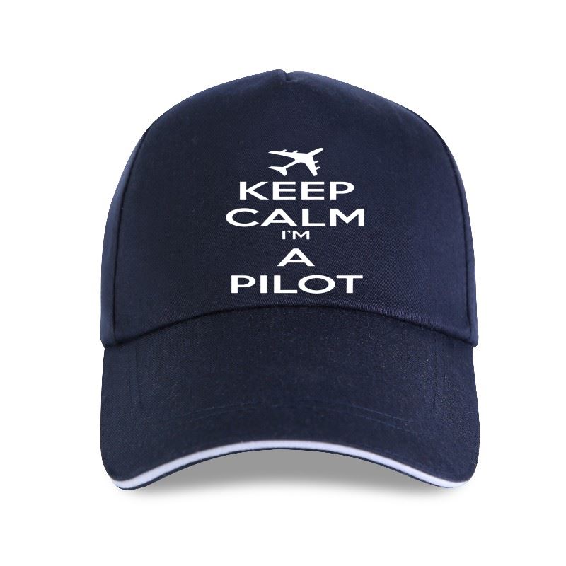 91440118MAC4M03W3Q Nieuwe PILOT LUCHTVAART VLIEGEN-HOUD KALM IM EEN PILOT-GEWELDIG CADEAU hiphop Gedrukt Baseball cap grappige Tops