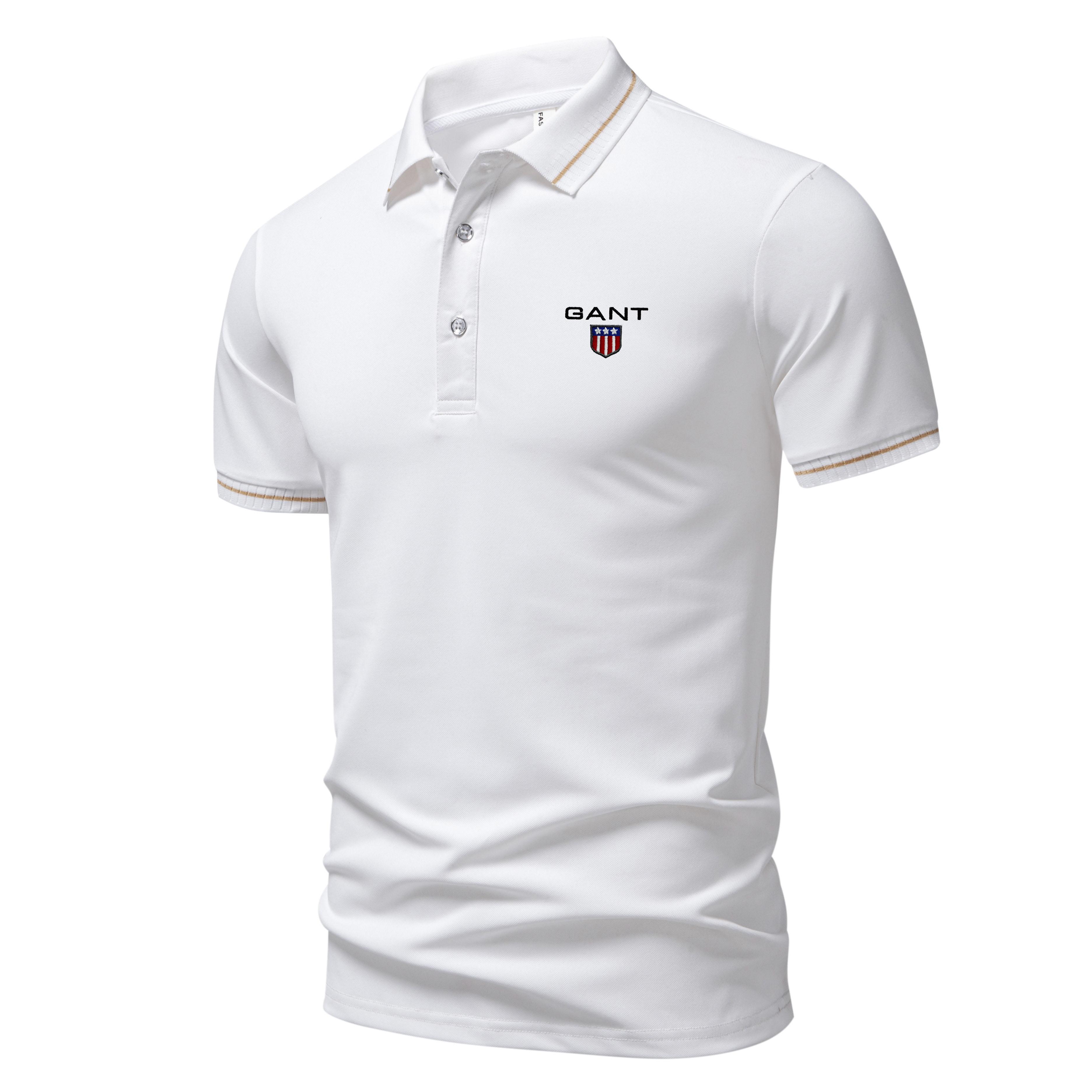 Gant 2025 Zomer Nieuw Sport Casual Geborduurd Revers T-shirt Vochtafvoerend en Zweet afvoerend Poloshirt XXL